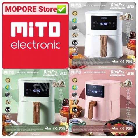 Jual MITO Digital AIR Fryer 4 Liter DigiFry AF1 New Wood Series