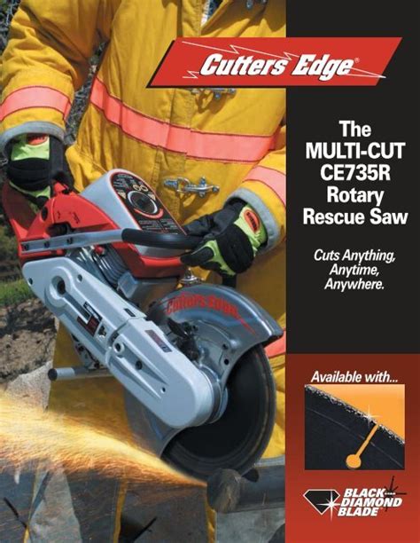 The Multi Cut Ce735r Rotary Rescue Saw Cutters Edge