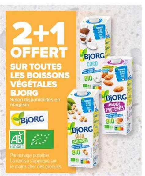 Promo Boissons V G Tales Bjorg Chez Carrefour Icatalogue Fr