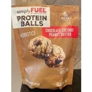 Simply Fuel Protein Balls Chocolate Coconut Peanut Butter Calories