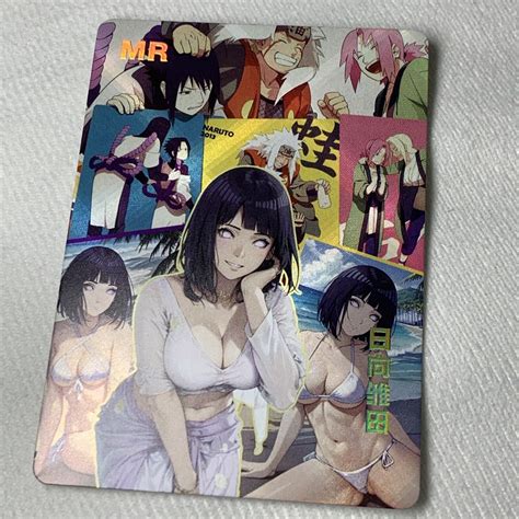 Hinata Hyuga Naruto Beach Goddess Story Sexy Anime Girl Mr Card Foil