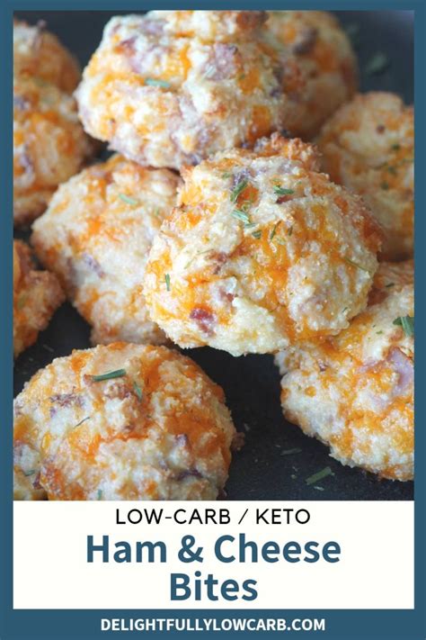 Easy Keto Ham and Cheese Bites - Delightfully Low Carb