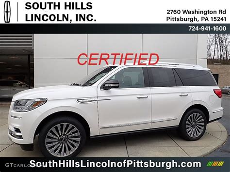 2019 White Platinum Metallic Tri Coat Lincoln Navigator Reserve 4x4