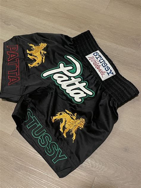 Patta × Stussy Patta X Stussy Boxing Shorts Grailed