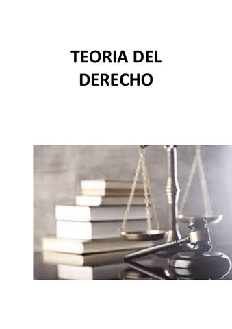 Teoria Del Derecho Pdf