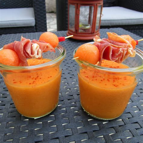 Recette De Soupe De Melon Au Miel Et Son Jambon Serrano