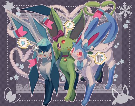 The shiny girls of Eeveelutions by ruruaren on DeviantArt