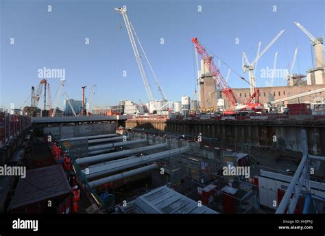 The Northern Line Extension Site, Battersea, London Stock Photo - Alamy