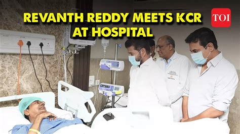 Telangana Cm Revanth Reddy Visits Kcr In Hyderabad Hospital Amid Health