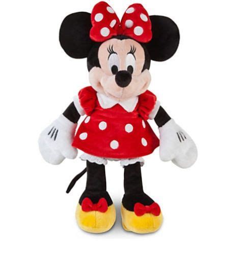 Disney Authentic Red Dress Minnie Mouse Soft Plush Toy 14 Tall Girls