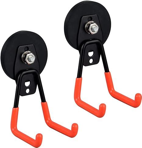 ULIBERMAGNET Heavy Duty Large Garage Magnet Hooks 2 Pack Strong