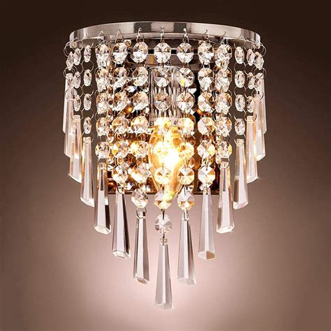 Lightess Kronleuchter Wand Kristall Wandlampe Moderne Wandleuchte