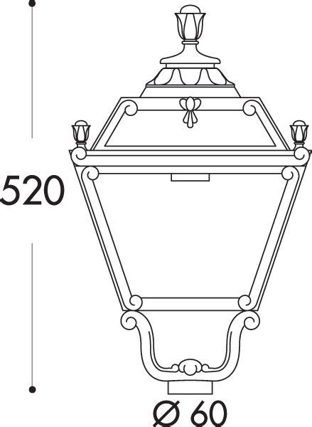 Tobia Lantern Head Only Fumagalli Range Asbac Lighting