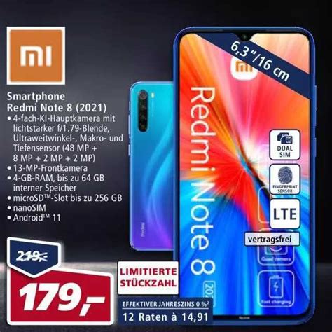 Xiaomi Smartphone Redmi Note 8 2021 Angebot Bei Real 1Prospekte De