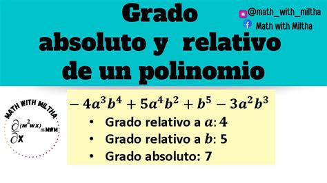 Polinomios Grados De Un Polinomio Para Sexto De Primaria The Best