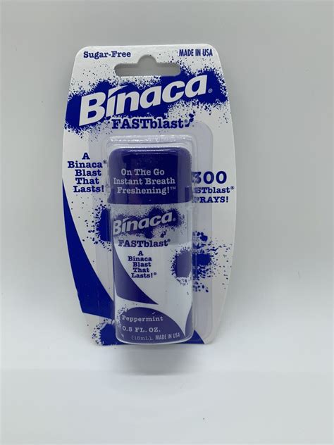 Binaca Fastblast Breath Spray Peppermint 050oz For Sale Online Ebay