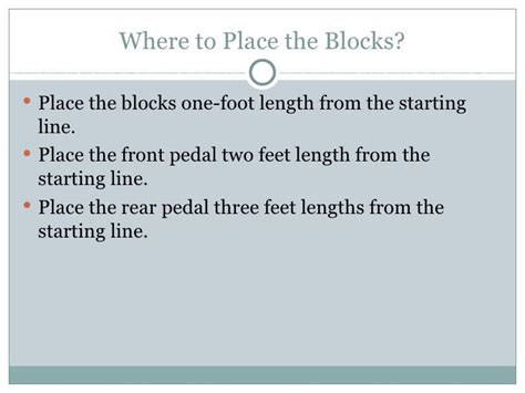 Starting Blocks Tutorial