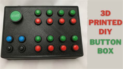 3d Printed Diy Button Box Youtube