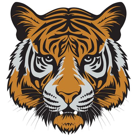 tiger face, tiger logo, design for emblem 25883873 Vector Art at Vecteezy