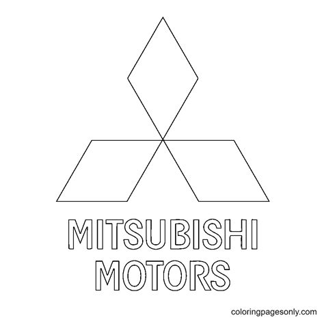 Mitsubishi Car Coloring Pages