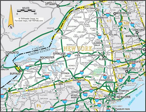 New York State Highway Map - Printable Map