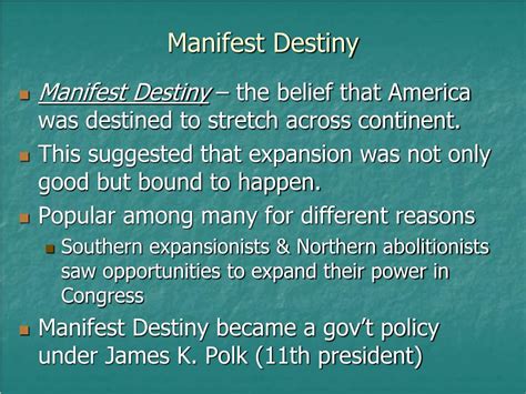 Ppt Manifest Destiny Powerpoint Presentation Free Download Id251757