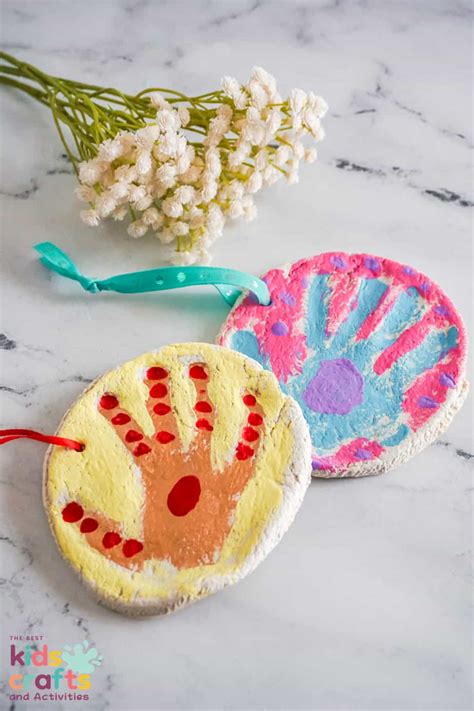Salt Dough Handprint Ornaments