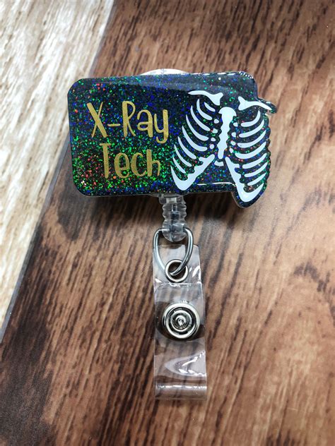 X Ray Tech Badge Reel Radiology Radiólogo Xray Tech Chest Etsy