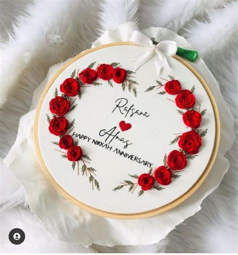 Wedding Embroidery Hoop Embroidery Hoop Art Diy Handmade Embroidery