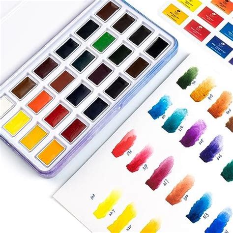 Paul Rubens Watercolour Paint Set Colours Solid Watercolor Paint