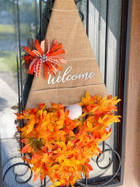 Let Me Show You How To Make A Super Cute Fall Gnome Door Hanger