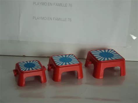 Playmobil Vintage Cirque Lot Trois Tabourets L Phants Du Set De