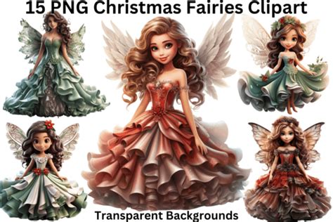 57 Christmas Fairies Designs And Graphics