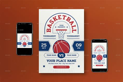 Basketball Tournament Flyer Set By Graphicook Graphicriver