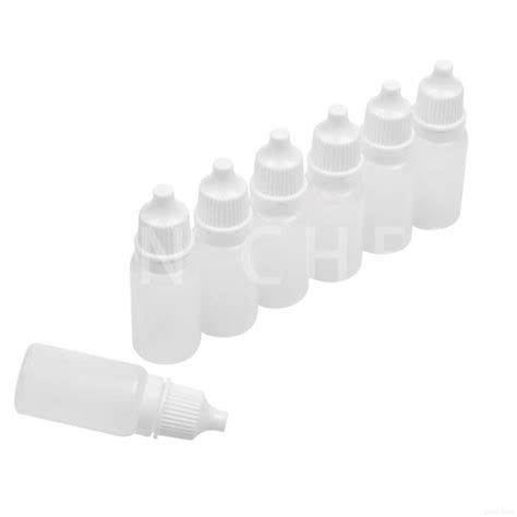 FLACON POMPE 10pcs X 50ml White Cap Plastique Bouteilles Compte