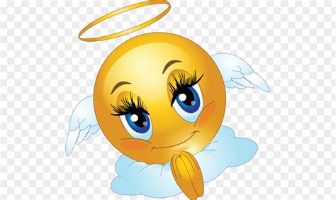 Emoticons Smiley Emoticon Angel Emoji Clip Art PNG Image - PNGHERO