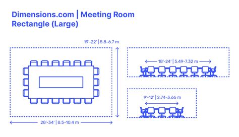 Meeting Room Rectangle Medium Dimensions Drawings Dimensions