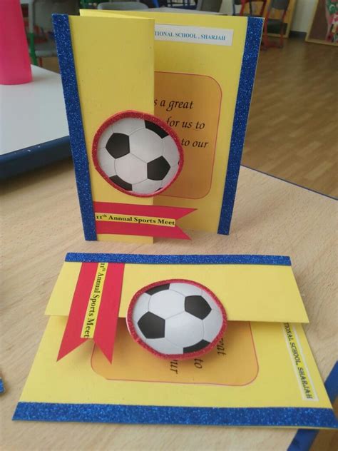 Sports day card | Sports day decoration, Kids birthday cards, Sports ...