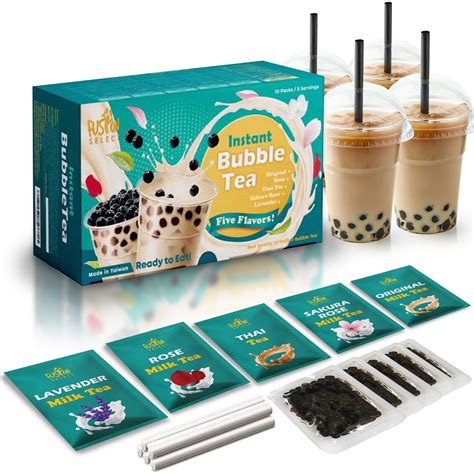 Fusion Select Authentic Bubble Tea Kit Packs Bubble Tea Drink Boba