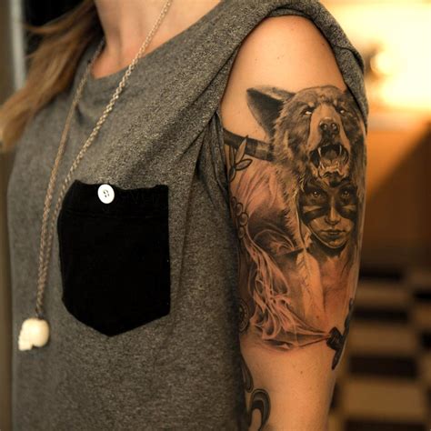 Bear Tattoos For Women