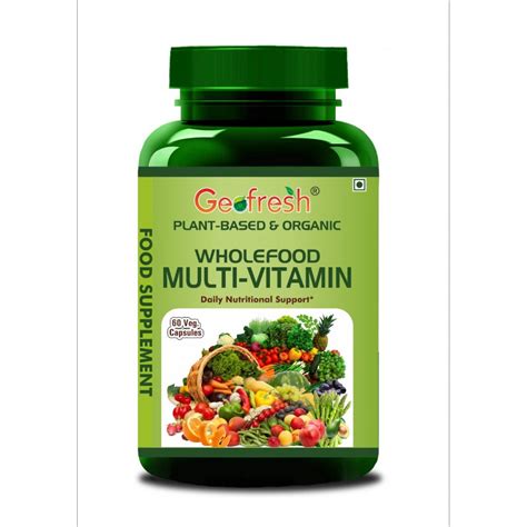 Wholefood Multivitamin Capsules Geofresh Products Online At Ayurvedmart