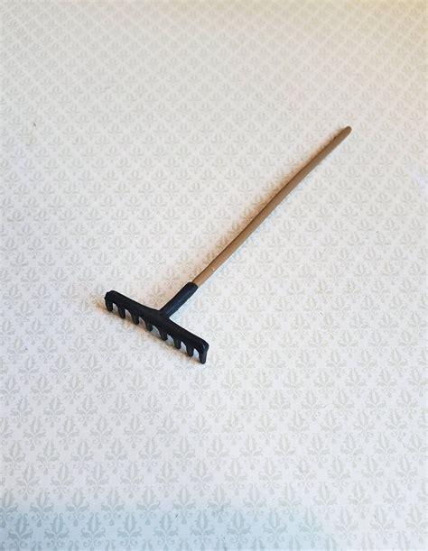 Dollhouse Miniature Rake for Garden or Lawn 1:12 Scale Metal - Etsy