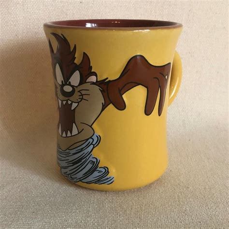 Kitchen Looney Tunes Tasmanian Devil Mug Cup Vintage Poshmark