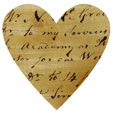 Vintage Ledger Paper Hearts Call Me Victorian