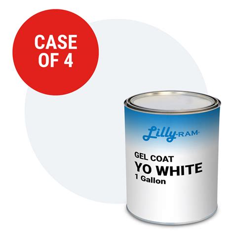 Yo White Gel Coat Case Of 4 1 Gallon Each