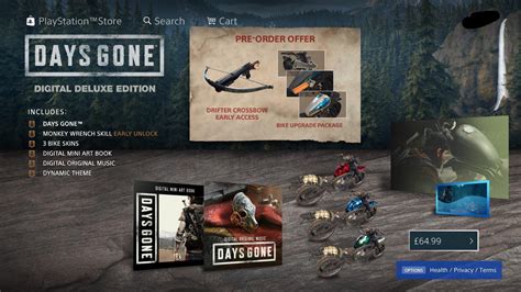 Eu Days Gone Digital Deluxe Edition Listed Extra Content In Error