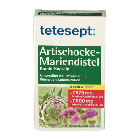 Tetesept Artischocke Mariendistel St Shop Apotheke