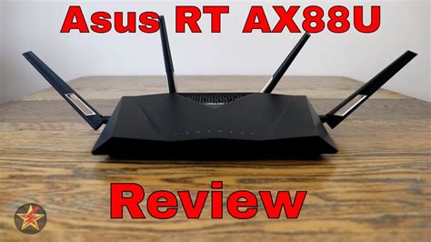 WiFi 6 Router With Gaming Options ASUS RT AX88U Review YouTube