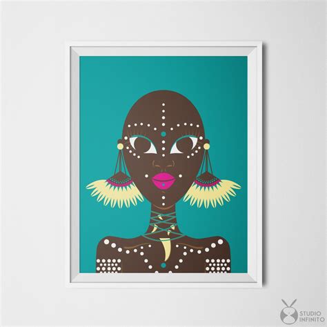 African Wall Decor Ethnic Wall Art Ethnic Print African Woman