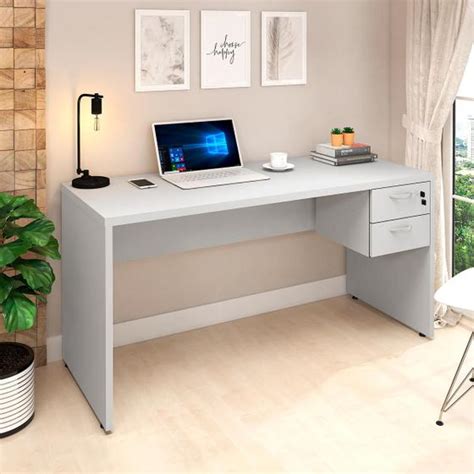 Mesa Para Escritório 2 Gavetas e Chave Inclusa 150 cm Web Office